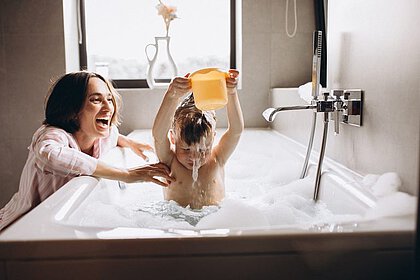 Baby, es ist Badezeit!