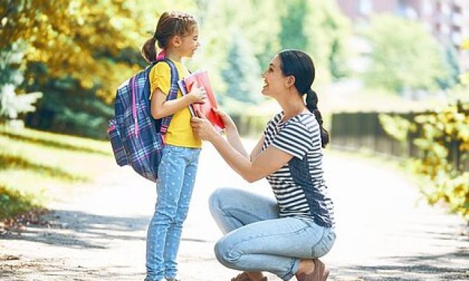Die Auswahl des besten Wegs zur Schule