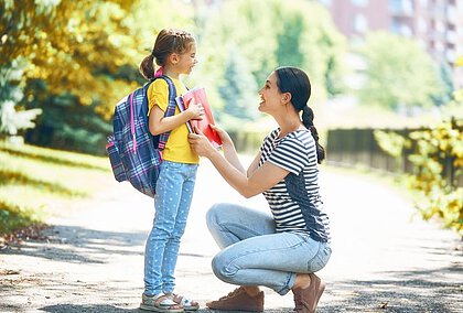 Die Auswahl des besten Wegs zur Schule